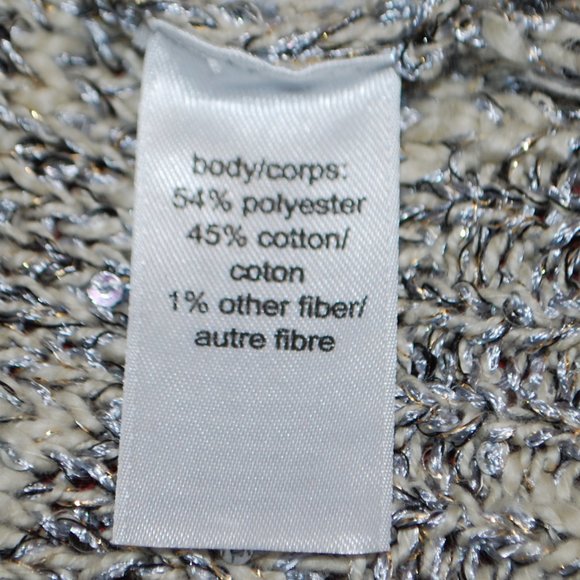 Studio Y Sparkly Open Front Sweater - XL - Picture 7 of 8